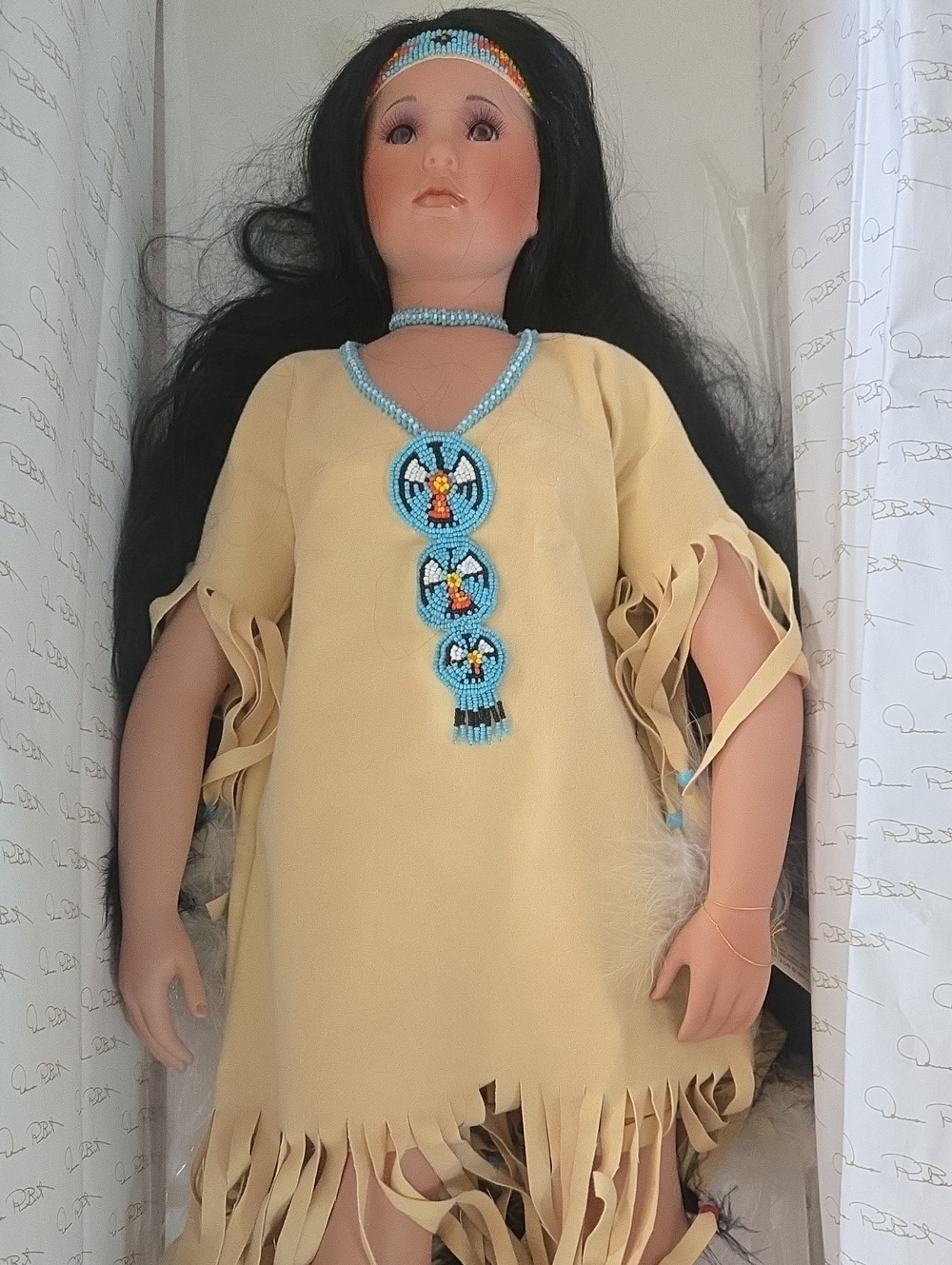 Porcelain NATIVE AMERICAN sweet Sixteen Bailey Doll